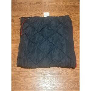 Ozark Trail Navy Blue Tan Full Zip Sleeping Bag - 36in x 80in (91.4cm x 203.2cm)